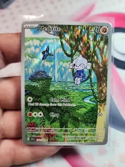 Pokemon 2024 SV Stellar Crown SCR Meditite #153/142 free shipping TCG - Image 1