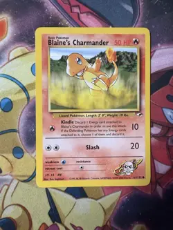 Pokemon -- Gym Heroes -- Blaine’s Charmander -- 61/132 -- LP - Image 1