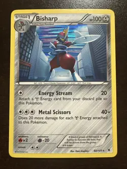 Bisharp 82/101 MP/HP Pokemon TCG Black & White Noble Victories - Image 1