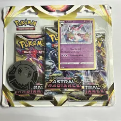 Pokemon TCG Sword and Shield Astral Radiance 3 Pack Blister Sylveon - Image 1