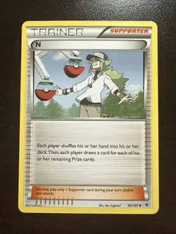 N 92/101 LP (back dent) Pokemon TCG Black & White Noble Victories - Image 1