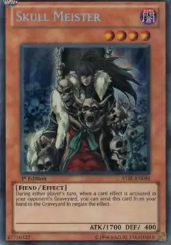 Yugioh! MP Skull Meister - STBL-EN081 - Secret Rare - 1st Edition Moderately Pla - Image 1