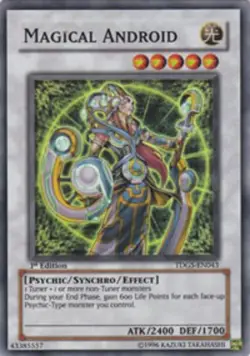 Yugioh! HP Magical Android - TDGS-EN043 - Super Rare - 1st Edition Heavily Playe - Image 1