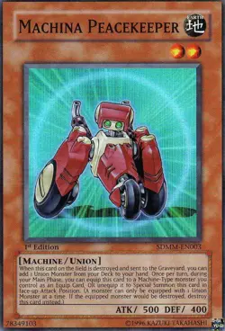 Yugioh! LP Machina Peacekeeper - SDMM-EN003 - Super Rare - 1st Edition Lightly P - Image 1