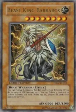 Yugioh! LP Beast King Barbaros - JUMP-EN032 - Ultra Rare - Limited Edition Light - Image 1
