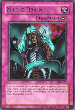 Yugioh! MP Magic Drain - PSV-071 - Rare - Unlimited Edition Moderately Played, E - Image 1