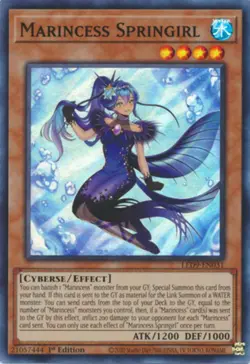 Yugioh! MP Marincess Springirl - LED9-EN031 - Super Rare - 1st Edition Moderatel - Image 1