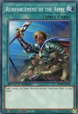 Yugioh! Reinforcement of the Army - SBCB-EN160 - Secret Rare - 1st Edition Near - Image 1