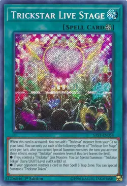 Yugioh! Trickstar Live Stage - SAST-EN058 - Secret Rare - 1st Edition Near Mint, - Image 1