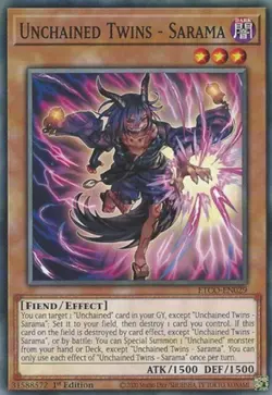 Yugioh! Unchained Twins - Sarama - ETCO-EN029 - Common - 1st Edition Near Mint, - Image 1