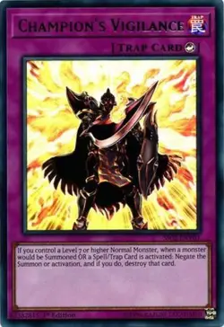 Yugioh! Champion's Vigilance - SS02-ENV01 - Ultra Rare - 1st Edition Near Mint, - Image 1