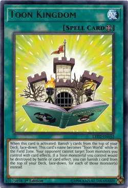 Yugioh! LP Toon Kingdom - LED2-EN052 - Rare - 1st Edition Lightly Played, Englis - Image 1