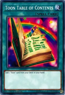 Yugioh! Toon Table of Contents - SS01-ENC10 - Common - 1st Edition Near Mint, En - Image 1