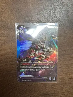 Gundam Card Game English Unicorn Gundam (Destroy Mode) LR+ Alt Art - Image 1