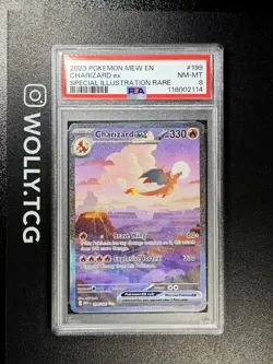CHARIZARD 151 PSA 8 pokemon Card Holo 199/165 ALT ART BGS MEW CGC Full -2023 - Image 1