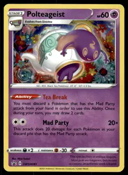 Pokemon TCG SWSH: Sword & Shield Promo Cards #SWSH081 Polteageist NM - Image 1