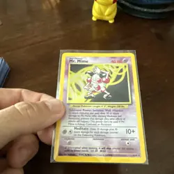 Pokemon Card - Mr. Mime Jungle 6/64 Holo Rare No Symbol Error Misprint - Image 4