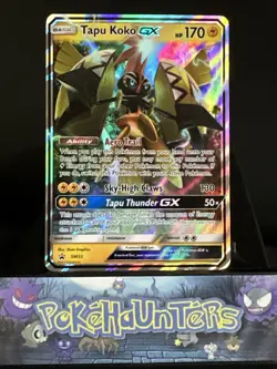 Pokemon Card Tapu Koko GX Promo SM33 Half Art Holo Light Played - Image 1