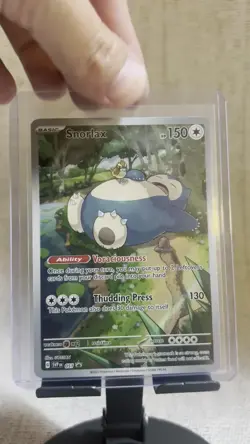 Snorlax ETB Promo Scarlet & Violet 151 Black Star Holo Card #051 Pokemon TCG - Image 2