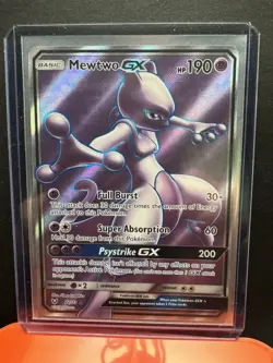 Pokemon Mewtwo GX TCG Full Art Ultra Rare Holo Card 72/73 Shining Legends - Image 3