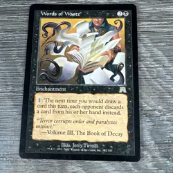 MTG - Words of Waste - LP Rare #182 Onslaught 2002 - Image 5