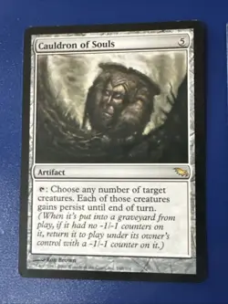 Cauldron Of Souls X1 Shadowmoor Ex Condition See Pics Front Back - Image 1