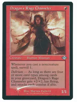 Dragon's Rage Channeler Retro Frame Foil 009 MH2 NM/MT [Modern Horizons 2:MTG] - Image 1