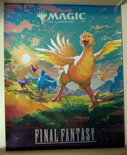 MTG Final Fantasy Magic The Gathering Chocobo 18 x 24 FOIL Promotional Poster - Image 1
