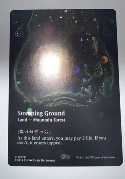 Mtg Nm Galaxy Foil Stomping Ground Edge Of Eternities Boarderless - Image 2