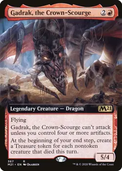 Gadrak, the Crown-Scourge [BORDERLESS] ~ MTG ~ Core Set 2021 ~ Rare (NM/M) - Image 1