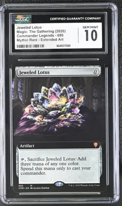 JEWELED LOTUS Commander Legends Extended Art Mythic CGC 10 MTG [Nostalgium] - Image 1