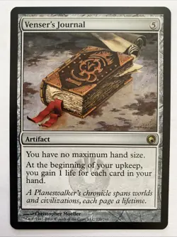 MTG English Venser's Journal NM Normal Scars of Mirrodin - Image 1