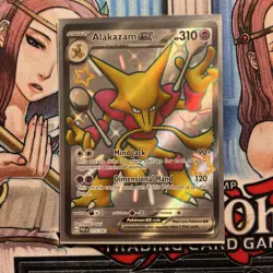 Alakazam ex 215/091 Full Art Shiny Ultra Rare Paldean Fates Pokemon TCG - Image 3