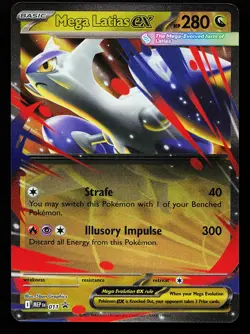 Mega Latias ex 011 Mega Evolutions Black Star Promo Pokemon Card - Image 1