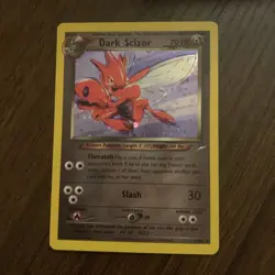 Pokemon TCG Holo Ultra Rare Dark Scizor Neo Destiny 9/105 Light Play - Image 1