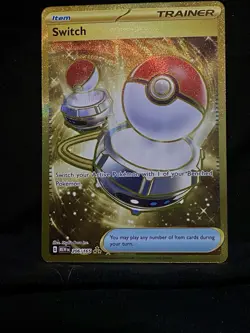 Pokemon Switch 206/165 Scarlet & Violet 151 Gold Hyper Rare NM Condition - Image 1