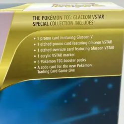Pokemon TCG Sword & Shield Glaceon VSTAR Special Collection Box Factory Sealed - Image 5