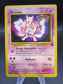 Pokemon TCG MEWTWO # 3 The First Movie Black Star Promo Stamped -Legendsonmain - Image 1