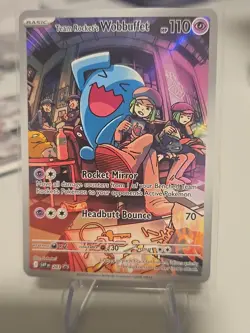 Pokemon TCG Team Rockets Wobbuffet Promo Card 203 - Image 1