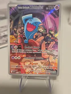 Pokemon TCG Team Rockets Wobbuffet Promo Card 203 - Image 2