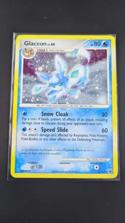 Pokemon TCG Glaceon LV.44 Majestic Dawn 5/100 Holo Rare LP-MP - Image 1