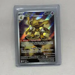 Pokemon - Mega Evolution - Alakazam 009 Pokemon Center Stamp Black Star Promo - Image 1