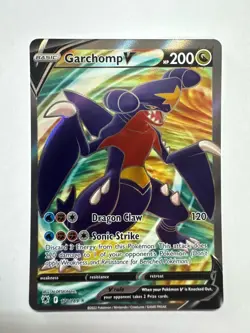 Pokemon TCG Garchomp V (Full Art) 178/189 Astral Radiance Holo MINT - Image 1
