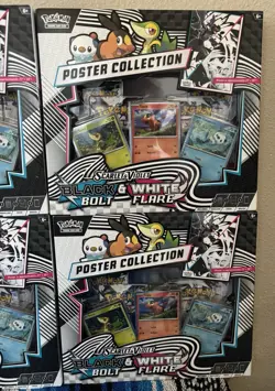 Pokemon TCG Black Bolt & White Flare Poster Collection Lot Of 4 Brand New Sealed - Image 2
