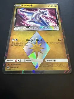 Latios 108/168 PRISM STAR HOLO RARE Pokemon SM Celestial Storm NM - Image 2