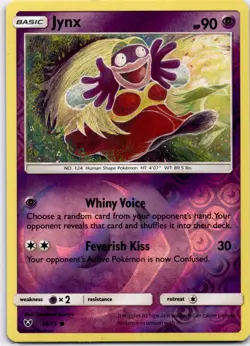 Pokemon TCG Jynx 38/73 Shining Legends Reverse Holo Rare Near Mint - Image 1