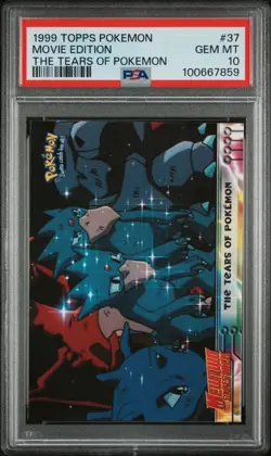 Topps Pokemon Mewtwo Strikes Back The Tears Of Pokemon No.37 PSA 10 - Image 1
