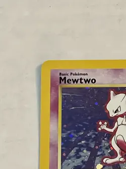 VTG Pokemon TCG Mewtwo 10/130 Base Set 2 Holo Rare 2000 WOTC LOOK!! - Image 4