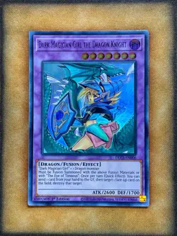Yugioh Dark Magician Girl the Dragon Knight DLCS-EN006 Ultra Alt Art PURPLE NM - Image 1