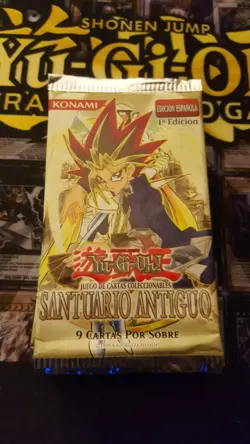 YuGiOh! Ancient Sanctuary 1st Edition Booster Pack Spanish - New and Very Rare - Image 2
